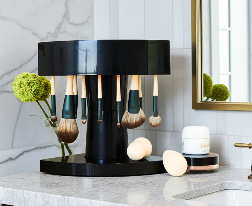 Brushelle Beauty Makeup Brush Holder/Drying Stand - Black